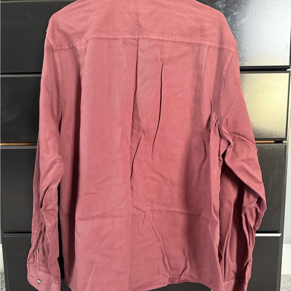 Lucky Brand Men's Long Sleeve Red Button-Up Shirt size XL - Picture 3 of 3